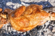 Bushcraft "Hydrotisserie" Chicken