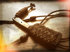 Survival Paracord Neck Knife Paracord Lanyard